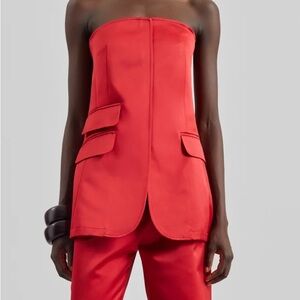 THE FRANKIE SHOP Luma Satin Bustier